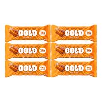 Kit 6 barra de proteina doce de leite 14g prot crocante 40g bold