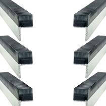 Kit 6 Barras De Cremalheira 50cm Para Portão Garen, Rcg,ppa Cor Preta Kit 6 Barras De Cremalheira 50cm Para Portão Garen, Rcg,ppa Cor Preta