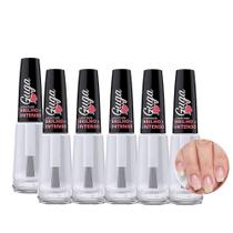 Kit 6 Base de Esmalte de Unha Brilho Intenso 110 Guga 8ml