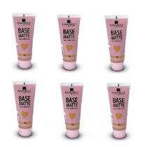 Kit 6 Base Matte Cor 05 Bege Escuro 35gr - Ramona Make Up Kit 6 Base Matte Cor 05 Bege Escuro 35gr - Ramona Make Up