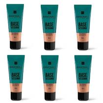 Kit 6 Base Vegana Cor 04 Bege Escuro 30ml - Ramona Make Up Kit 6 Base Vegana Cor 04 Bege Escuro 30ml - Ramona Make Up