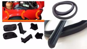 Kit 6 Batente Lateral Com Borracha Capo Fiat 147 Antigo 77/ 82 Frente Alta
