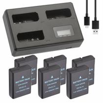Kit 6 Bateria MemoryTec EN-EL14 + Carregador Triplo compatível com Nikon D3100, D3200, D3300, D3500, D5100, D5200, D5300, D5500, D5600 Kit 6 Bateria MemoryTec EN-EL14 + Carregador Triplo compatível com Nikon D3100, D3200, D3300, D3500, D5100, D5200, D5300, D5500, D5600