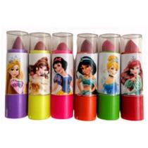 Kit 6 Batom Infantil Para Criança Menina Princesa, morango