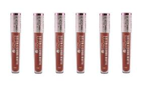 Kit 6 Batom Líquido Matte Cor 28 Marsala 4ml - Ramona Make Up