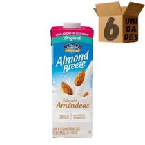 Kit 6 Bebida De Amêndoa Original Sem Adição De Açúcar Almond Breeze 1l