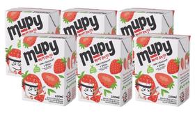kit 6 Bebida de Soja Sabor Morango Mupy 200ml kit 6 Bebida de Soja Sabor Morango Mupy 200ml