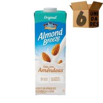 Kit 6 Bebida Vegetal De Amêndoa Original Almond Breeze 1l