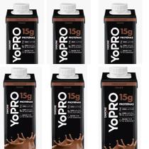 Kit 6 Bebidas Láctea Chocolate Zero Lactose Yopro 15g