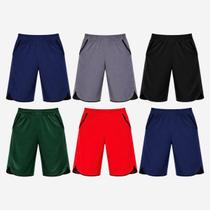 Kit 6 Bermuda Masculina Esportiva Academia Futebol Fitness Treino Casual Premium Leve com Bolso