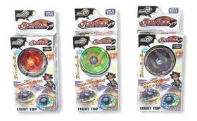 Kit 6 Beyblade Metal Tornado Fusion + 4 Lançadores + Maleta - Lian Fa Toys