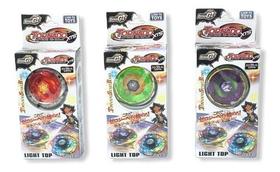 Kit 6 Beyblade Metal Tornado Fusion + 4 Lançadores + Maleta