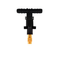 Kit 6 Bico Aspersor Cobre com Tê Tubo Pe 16mm Horta estufa