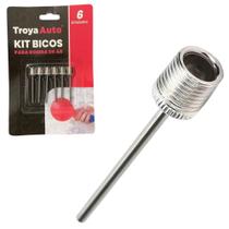 Kit 6 Bico Bomba De Ar Bola Futebol Basquete Volei Universal - Troya Auto Kit 6 Bico Bomba De Ar Bola Futebol Basquete Volei Universal - Troya Auto