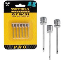Kit 6 Bico Bomba De Ar Inflar Encher Bola I-16 Startools Inox