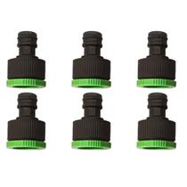 Kit 6 Bico para Torneira 3/4 e 1/2 Adaptador Mangueira Rosca para jardim e torneira de jardim