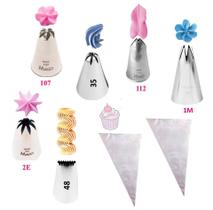 Kit 25 Peças Bicos De Confeitar Jogo Inox Decorar Bolos Natal Cupcake  Confeitaria - rcl - Bicos de Confeitar - Magazine Luiza