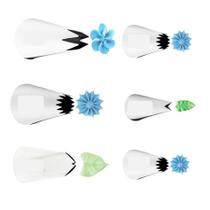 Kit 6 Bicos De Confeitar Wilton Folha E Pitanga