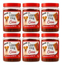 Kit 6 Bifinho Carne 1kg Petisco Snack Cães Premium Pet Dog