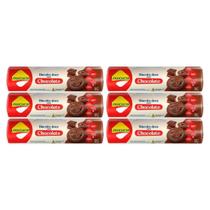 Kit 6 Biscoito Doce Diet Zero Lactose Chocolate 95G Lowçucar