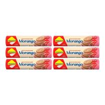 Kit 6 Biscoito Recheado Diet Zero Lact Morango 120G Lowçucar