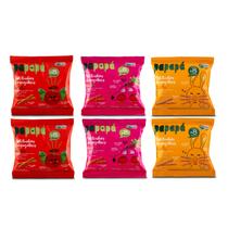 Kit 6 Biscoitos Infantil Papapá Orgânico 2 de Cada 120g Kit 6 Biscoitos Infantil Papapá Orgânico 2 de Cada 120g