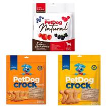 Kit 6 Biscoitos Super Premium Natural Petdog - Cães E Gatos