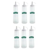 Kit 6 Bisnaga Ketchup Mostarda Molhos Grande 400ml Plasvale