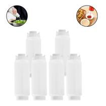 Kit 6 Bisnagas Invertida 720 ml Medidor Fifo Molho Calda