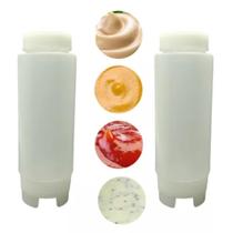 Kit 6 Bisnagas Invertida 720ml Molho Calda Foodtruck Fifo