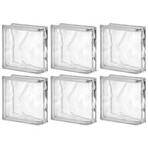 Kit 6 Bloco de Vidro 1 Lado P/ Acabamento 19x19x8 Tradestar Kit 6 Bloco de Vidro 1 Lado P/ Acabamento 19x19x8 Tradestar