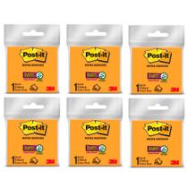 Kit 6 Blocos Adesivo Post-It 3M 76x76 mm - Escolha a Cor