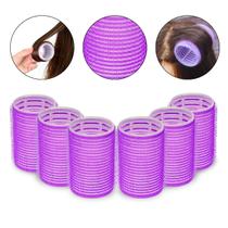 Kit 6 Bob Modelador de Cachos Com tiras autocolantes Autoaderente 40mm Beleza Estética Cabeleireiro Penteados Cabelos