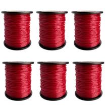 KIT 6 Bobinas Fio Nylon Redondo Roçadeira 2.7mm 2kg - Sanre