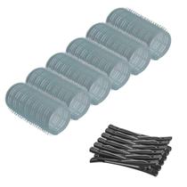 Kit 6 Bobs Formador de Cachos Para Cabelo 28mm + 12 Clips Bico de Pato Salão de Beleza Casa Kit 6 Bobs Formador de Cachos Para Cabelo 28mm + 12 Clips Bico de Pato Salão de Beleza Casa