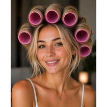 Kit 6 Bobs Grandes Cabelo tiras autocolantes Modeladores 6 presilhas DIY Styling Tools Tam. 4,8cm.