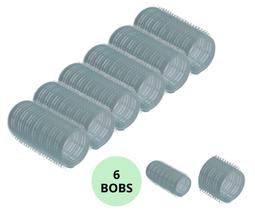 Kit 6 Bobs Para Cabelo Formador de Cachos N3 28mm Salão de Beleza Casa Raskalo