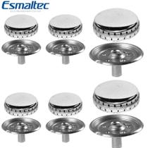 Kit 6 Bocas De Alumínio Para Fogão Esmaltec Bali 2gd 4pq Kit 6 Bocas De Alumínio Para Fogão Esmaltec Bali 2gd 4pq