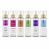 Kit 6 Body Splash Delight Very Sexy Roses Good Graces Pure Grace Soft Breeze