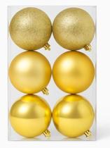 Kit 6 Bolas 8cm Natal Arvore Mix Decoração Fosca Metalizada Glitter Plástico Resistente Diversas Kit 6 Bolas 8cm Natal Arvore Mix Decoração Fosca Metalizada Glitter Plástico Resistente Diversas