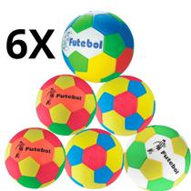 Kit 6 Bolas de Futebol Apolo em EVA Piscinas Praias Quadra Kit 6 Bolas de Futebol Apolo em EVA Piscinas Praias Quadra