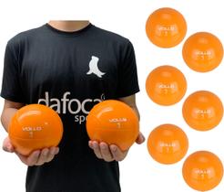 Kit 6 Bolas de Peso 1Kg Toning Ball Heavy VP1061 Vollo Sports Laranja Kit 6 Bolas de Peso 1Kg Toning Ball Heavy VP1061 Vollo Sports Laranja