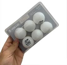 Kit 6 Bolas de Tênis de Mesa 3 Estrelas VT611-3 Vollo Branca