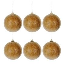 Kit 6 Bolas Ice Enfeite Para Arvore Natal 10cm Decoracao Natalina Premium