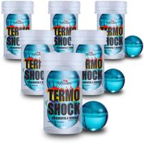 Kit 6 Bolinhas Explosivas Hot Ball Lubrificante Termo Shock