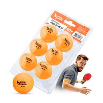 Kit 6 Bolinhas Ping Pong Tênis de Mesa Pista e Campo - L