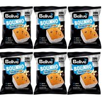 Kit 6 bolinho sabor baunilha com gotas de chocolate zero 40g belive