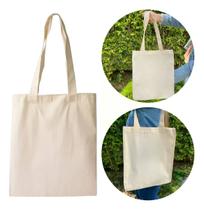 Kit 6 Bolsa Sacola Ecobag Algodão Cru Lisa Rega Bege Kit 6 Bolsa Sacola Ecobag Algodão Cru Lisa Rega Bege
