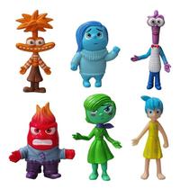 Kit 6 bonecos divertidamente 2 filme tristeza ansiedade pvc