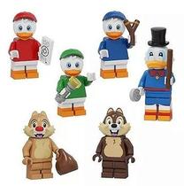 Kit 6 bonecos ducktales tio patinhas blocos de montar Kit 6 bonecos ducktales tio patinhas blocos de montar